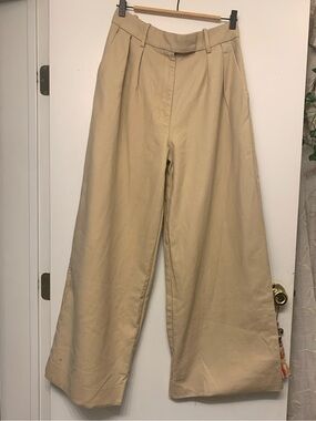 Banana Republic Tan Pleated Extra Wide Chino Pants